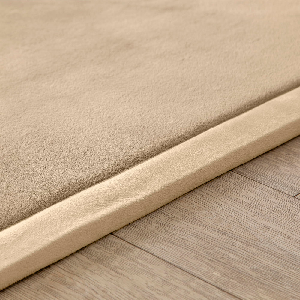 Loartee Nursery Rug 6-8x9-2 brown overview for family-friendly play area