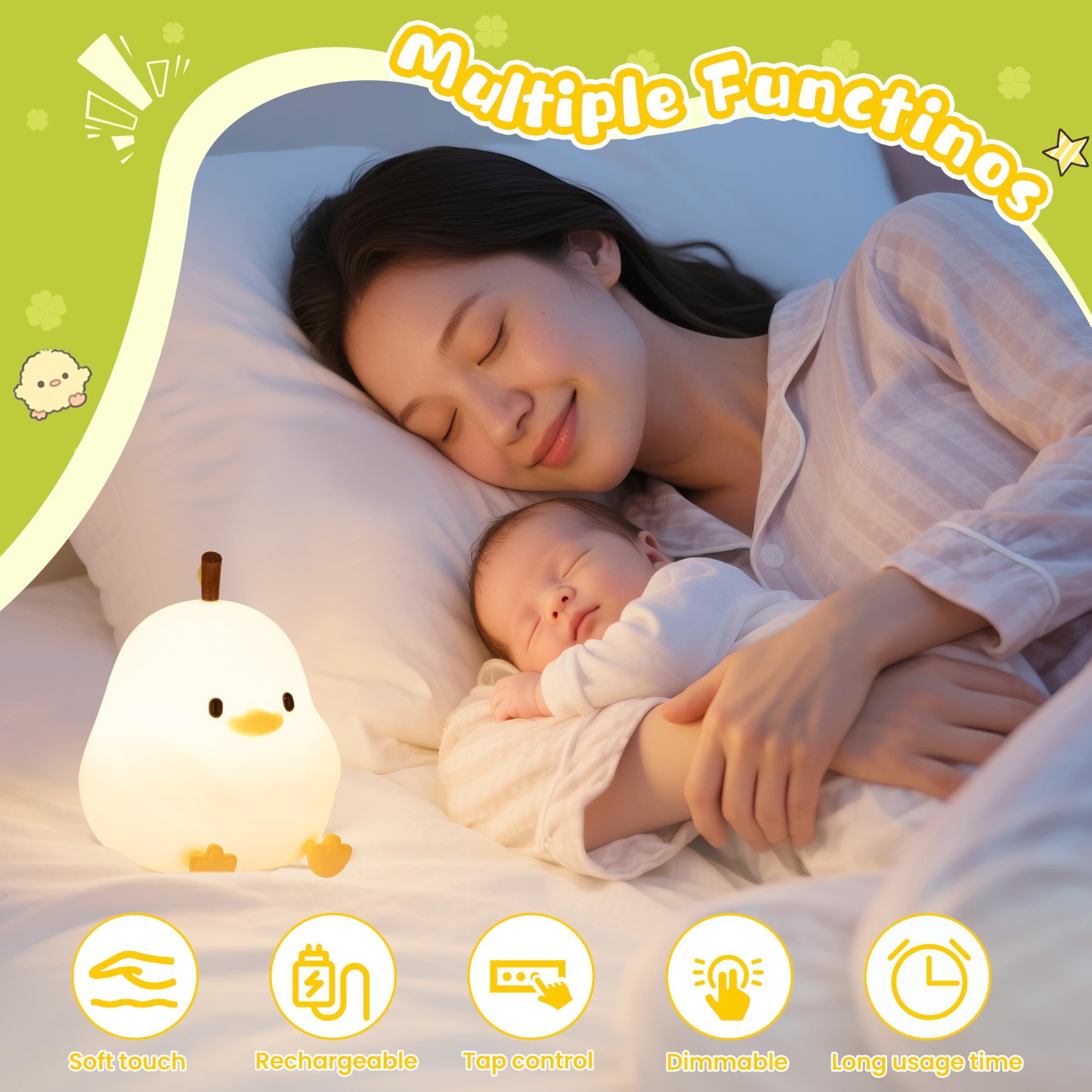 loatme night light rechargeable-battery lasts up to 10 hours on a single charge.