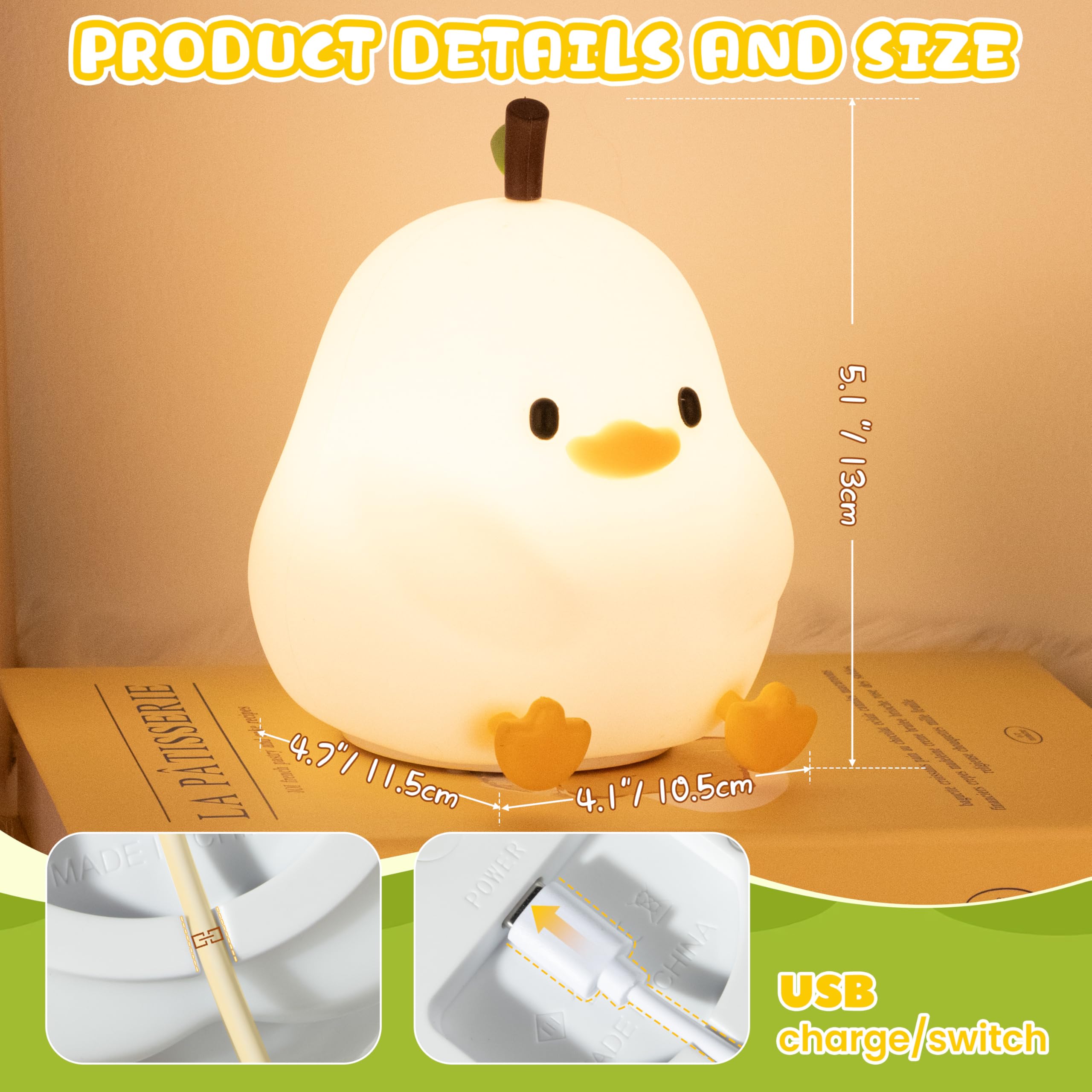 loatme night light bedside-setup creates cozy nursery atmosphere.