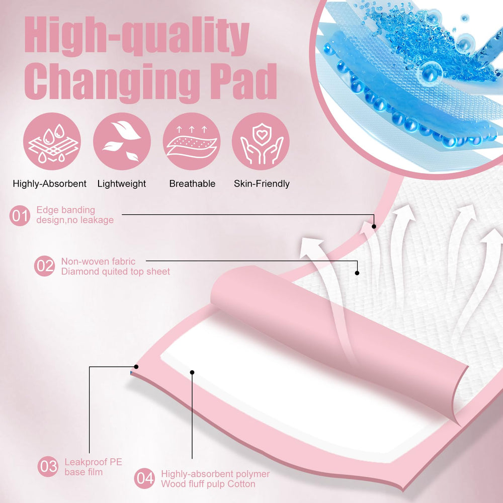 Loccmat diamond-nonwoven top layer highlights skin-friendly breathability.