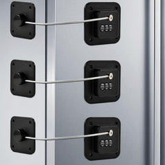 Locilot fridge lock 3-pack full set secures a kitchen fridge with child-safe accessibility.