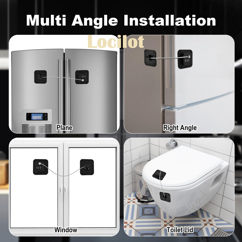 Locilot lock cylinder rotates 360 degrees for versatile door fitting.