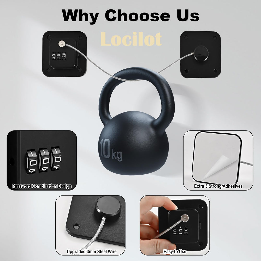 Locilot fridge lock base made of ABS, highlighting durable wear resistance.