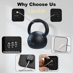 Locilot fridge lock base made of ABS, highlighting durable wear resistance.