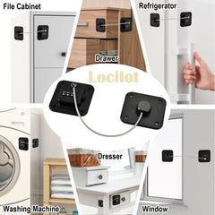 Locilot adhesive stickers demonstrate seamless attachment without visible marks.