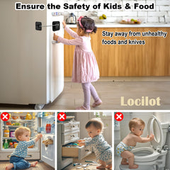 Locilot fridge lock password reset tool shown for quick 3-digit code changes.