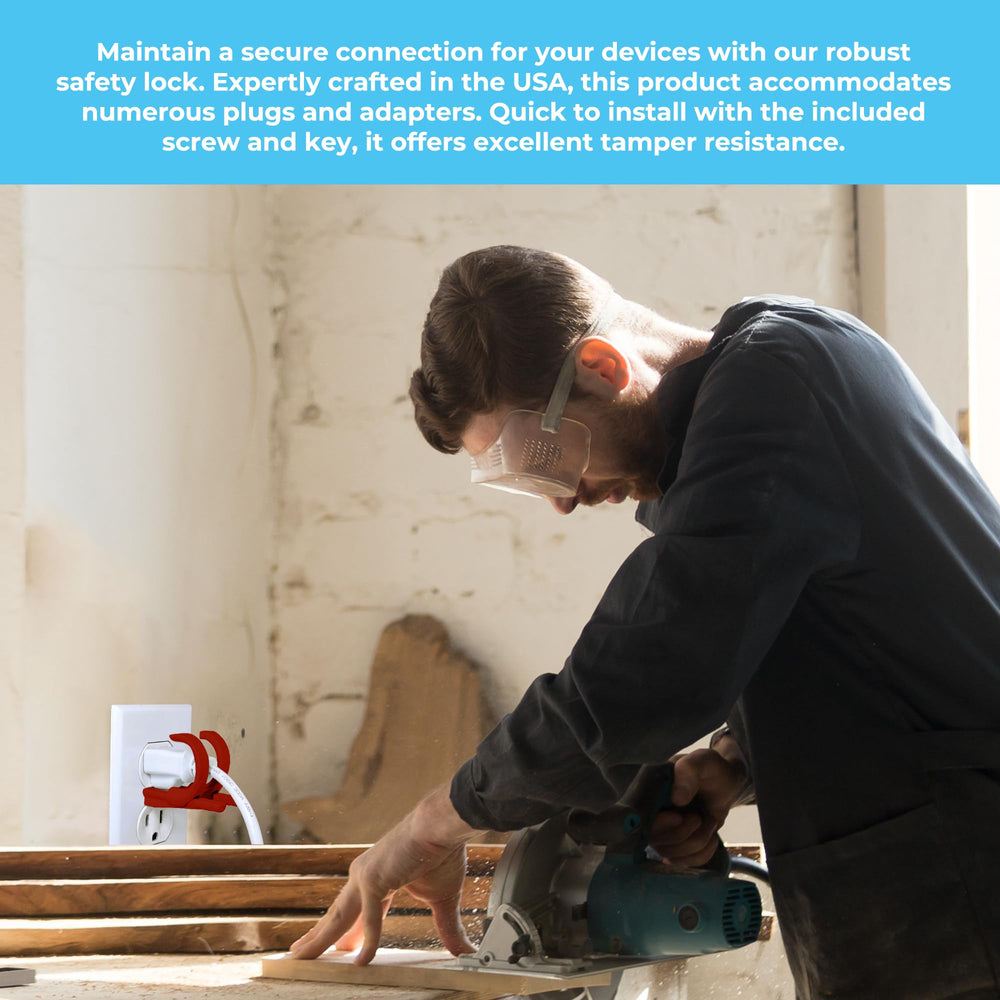 Lock Socket red made-in-usa mark showcases domestic design