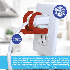 Lock Socket red security screw and key highlighting tamper-resistant hardware for protection
