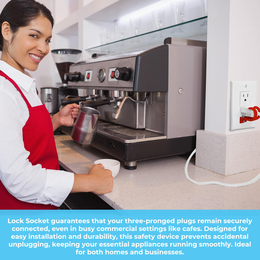 Lock Socket universal safety solution applies to homes and businesses for safer outlets.