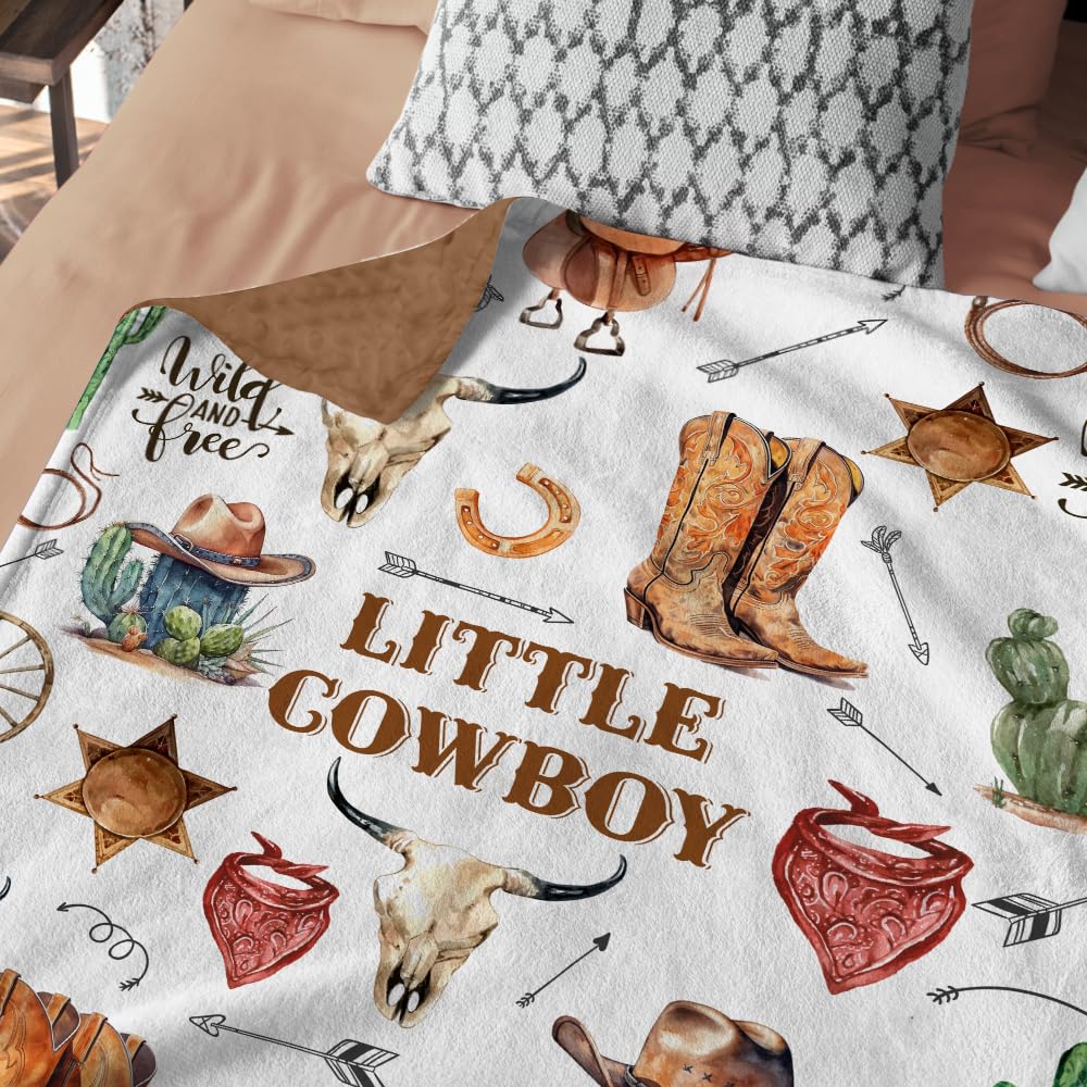 Locobird Western Baby Blanket gift-ready design suits baby showers and new arrivals.