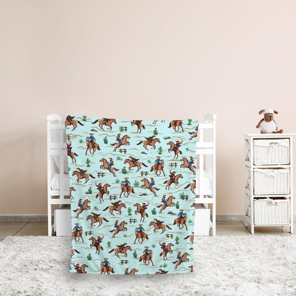 Locobird Western Baby Blanket gift ready; perfect present for baby showers