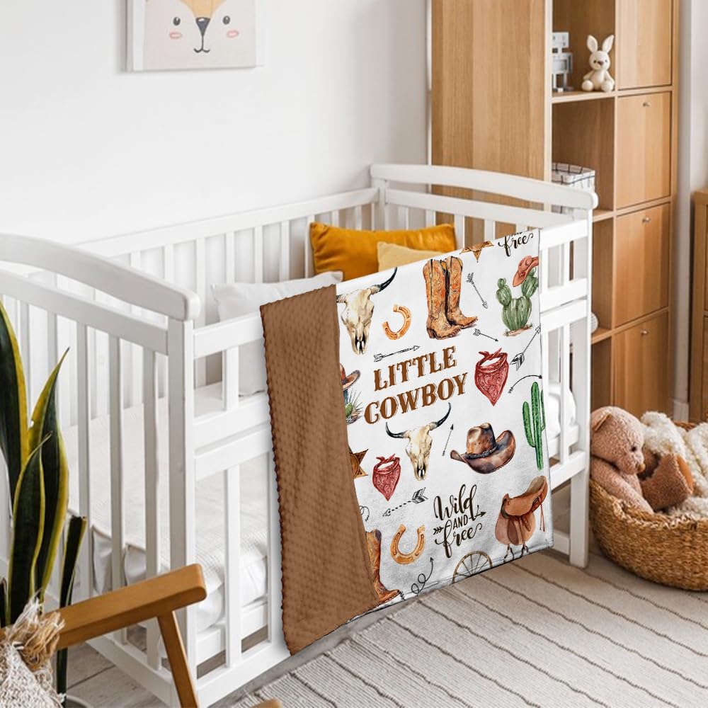 Locobird Western Baby Blanket nursery decor enhances any crib or bassinet.