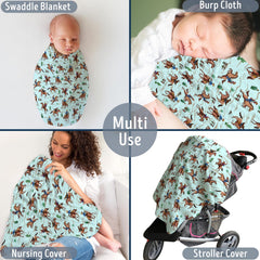 Locobird Western Baby Blanket soft texture; silky feel gentle on baby's skin
