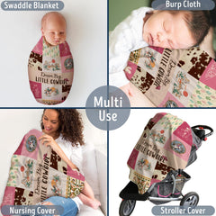 Locobird Western Blanket 30x40 inches ready for swaddling and stroller warmth.