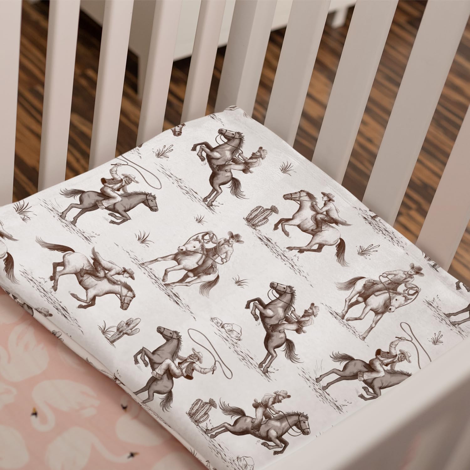 locobird western blanket suits boys and girls with versatile nursery style.