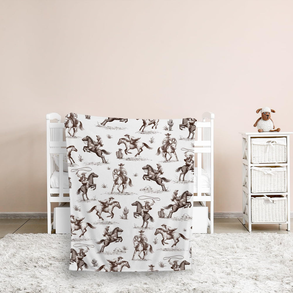 locobird western blanket makes a thoughtful baby shower gift.