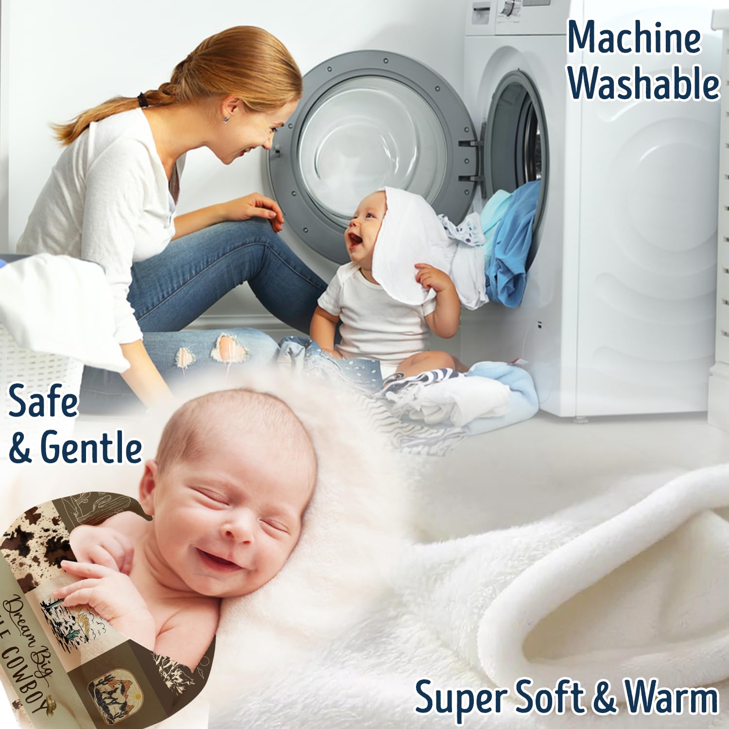 Locobird Western Blanket newborn-swaddle for cozy, secure early days.