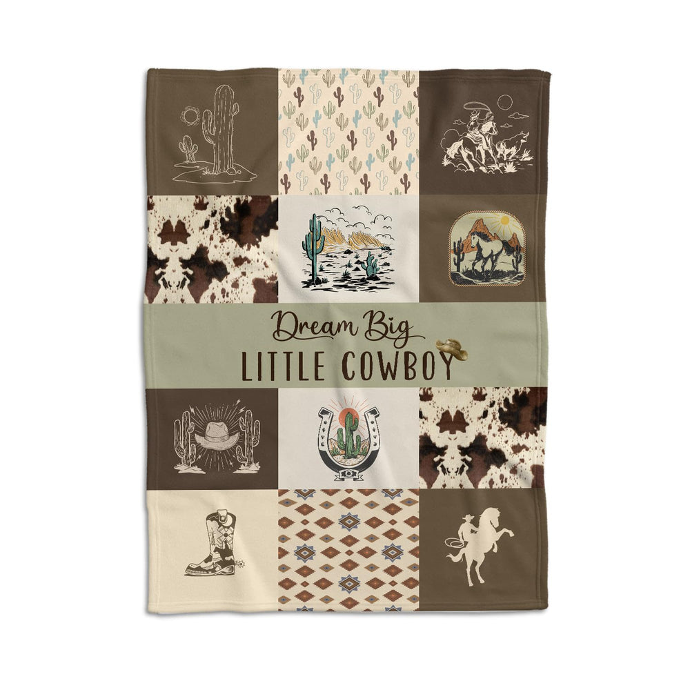Locobird Western Blanket shows off soft fabric for gentle newborn snuggles and warmth.