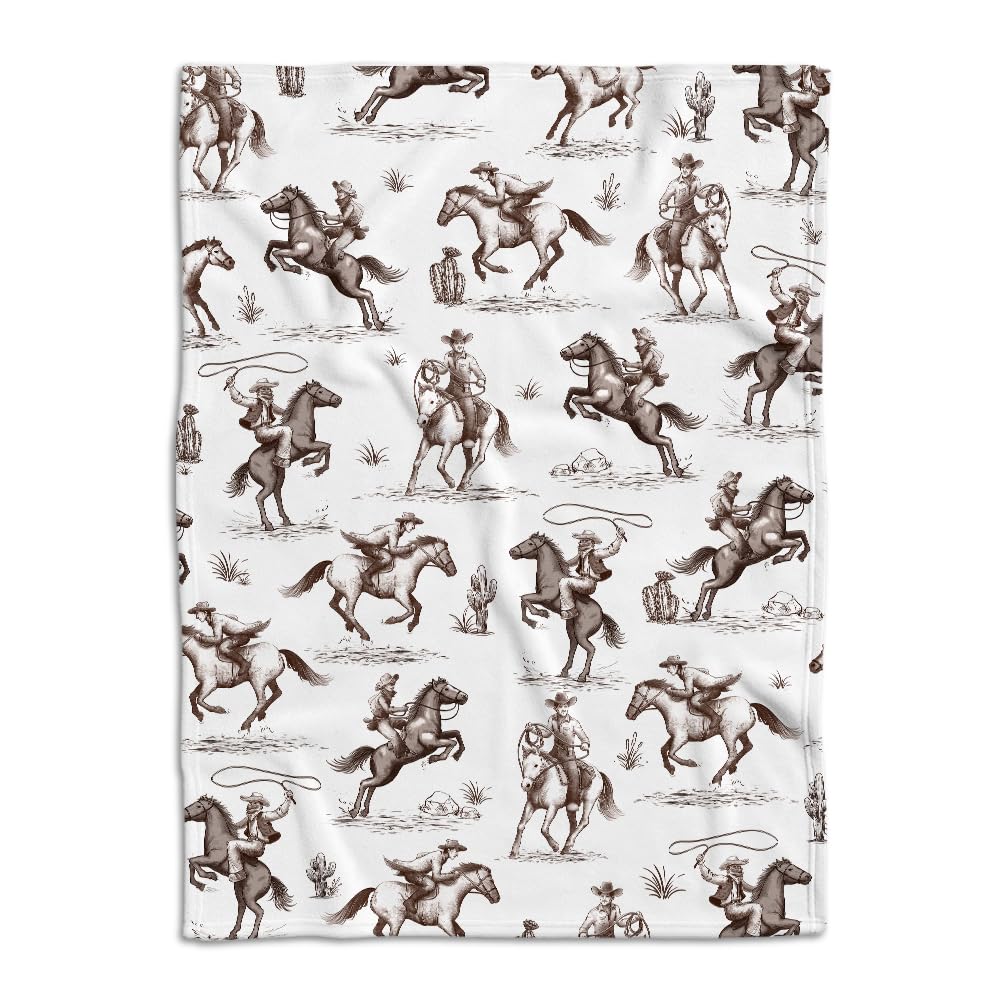 locobird western blanket soft-touch fabric for cozy baby snuggles.