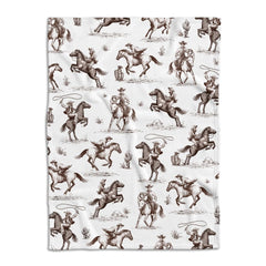 locobird western blanket soft-touch fabric for cozy baby snuggles.