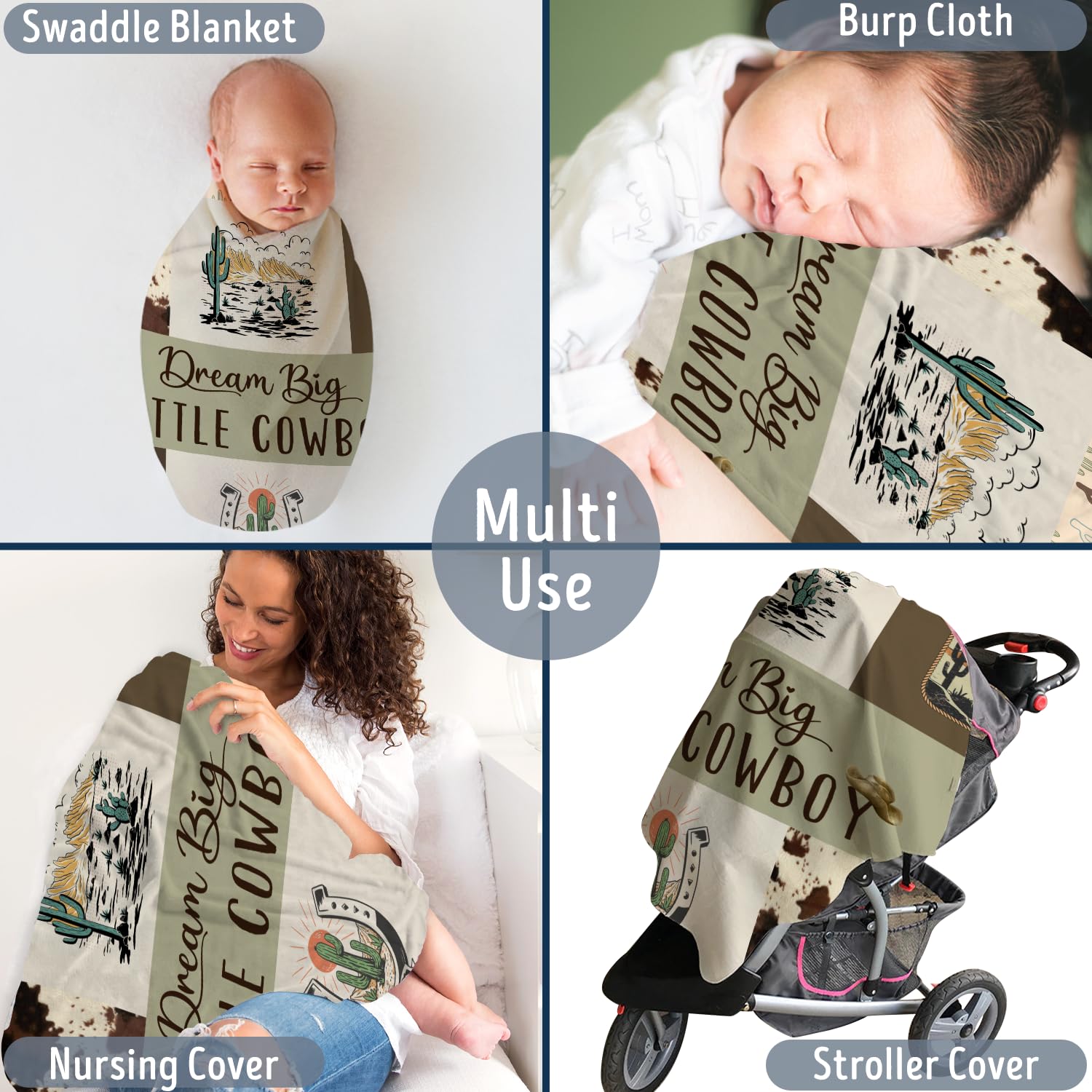Locobird Western Blanket toddler-throw for cozy couch or nursery.