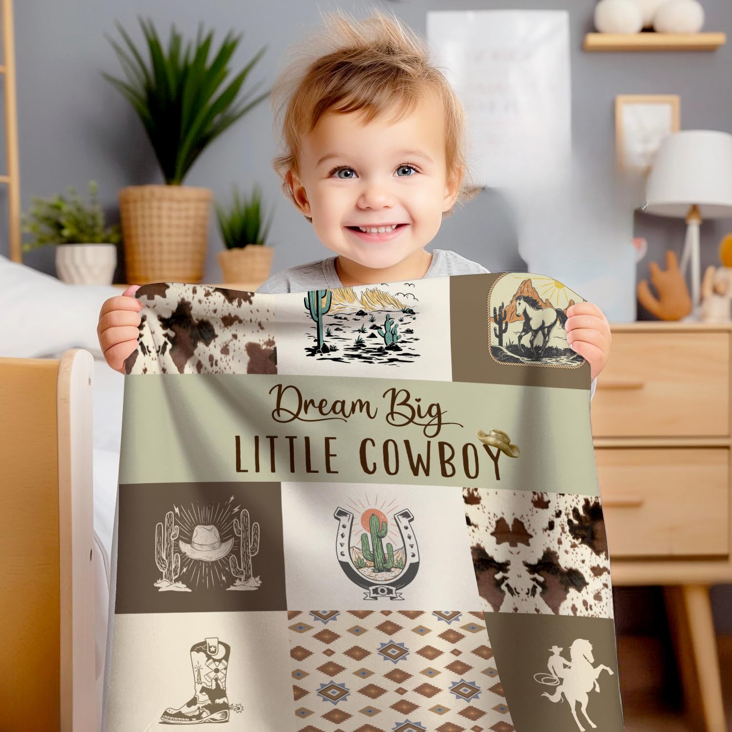 Locobird Western Blanket travel-friendly comfort on trips and car rides.