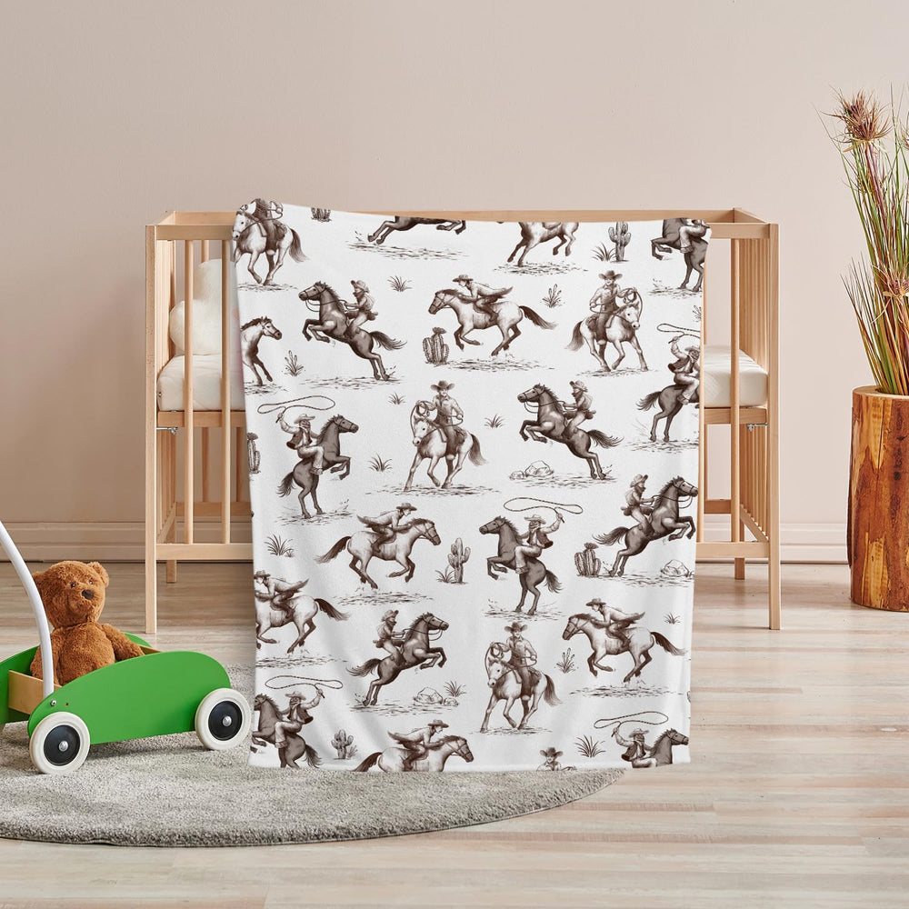 locobird western blanket during tummy time keeps baby comfy.