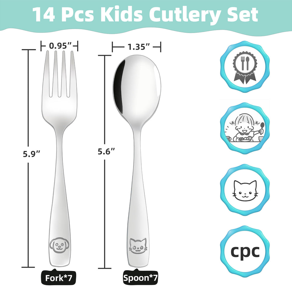 LOCONHA toddler spoons with small handles promote comfortable grip.