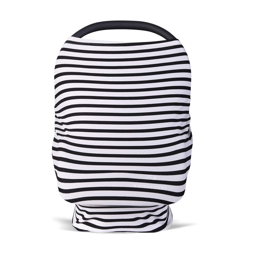 LOEKEAH baby car seat cover closeup shows soft fabric for gentle touch.