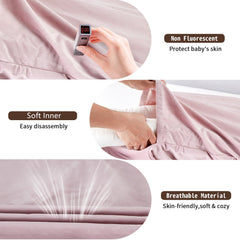 Loevin Baby Lounger 3D polyester filling closeup shows plush support