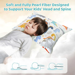 LOFE Organic Plilow sized 16x22 inches fits kids' sleep space and travel needs.