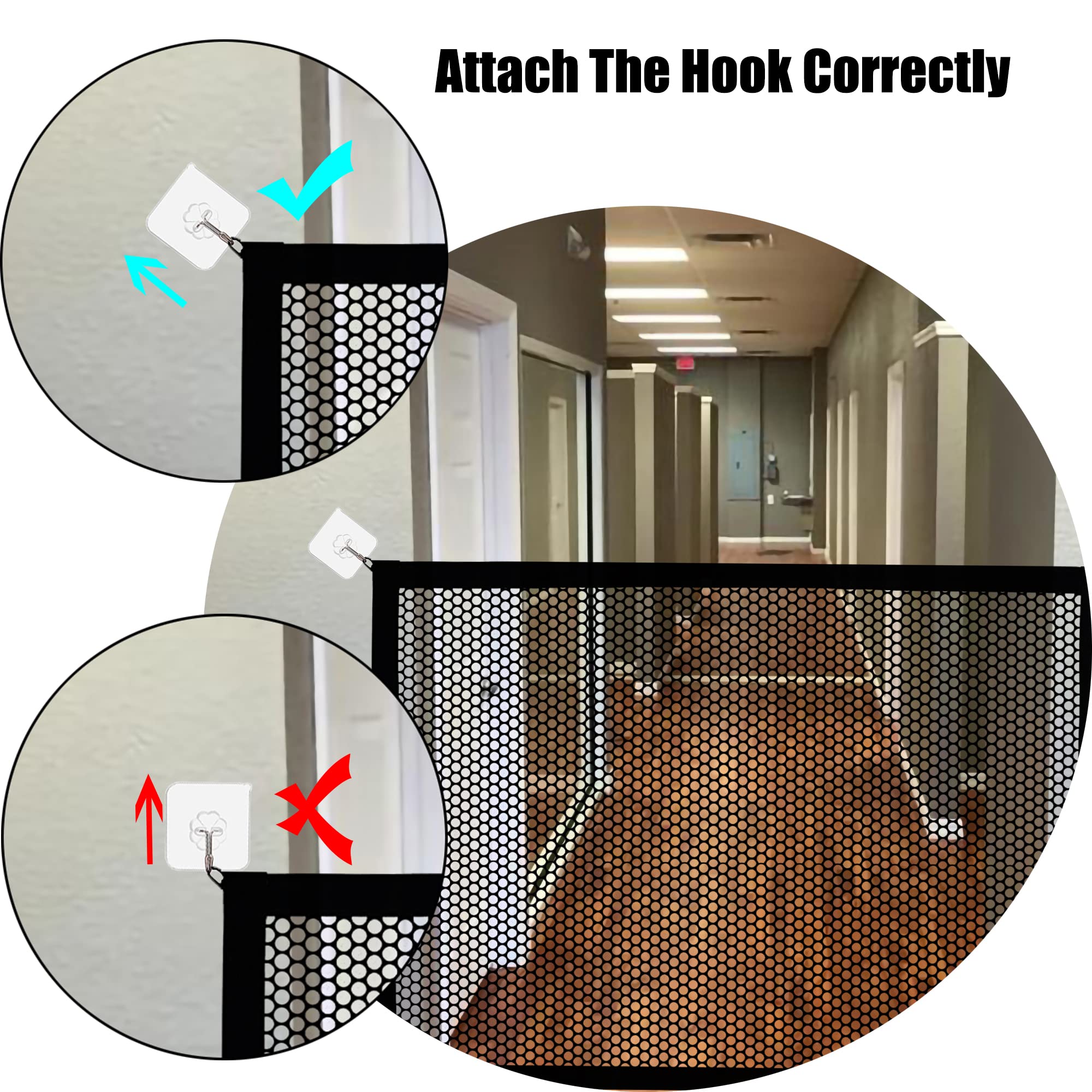 Lofekea dog gate no-drill-installation enables tool-free setup.
