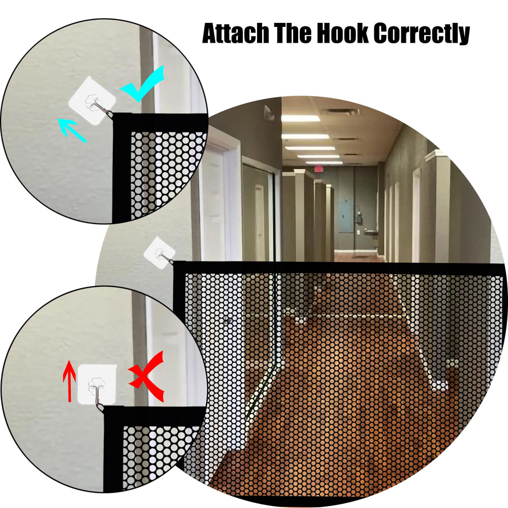 Lofekea dog gate no-drill-installation enables tool-free setup.