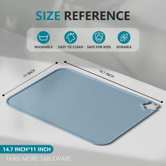 Login Life silicone placemat raised edge preventing spills during toddler meals