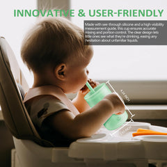 Login Life sippy cup straw lid shows easy-access sipping for toddlers