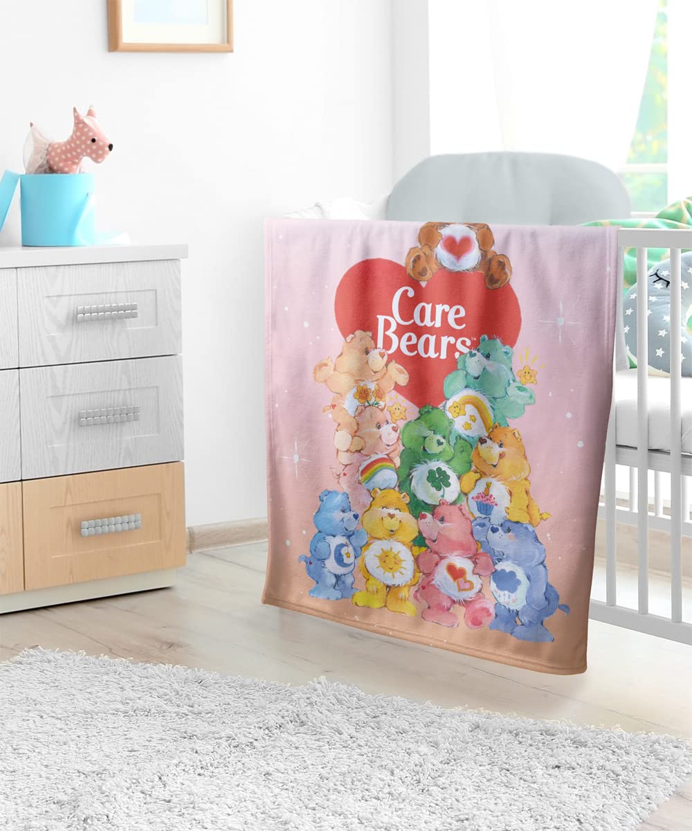 LOGOVISION Care Bears blanket with one-side print detail