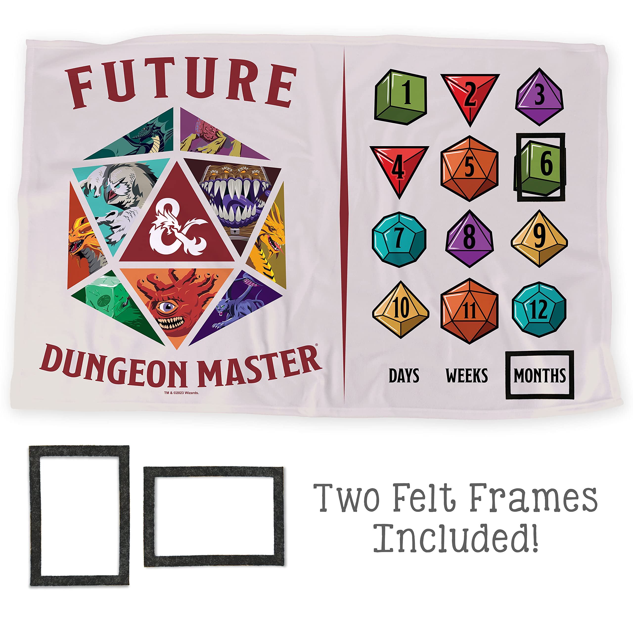LOGOVISION DND milestone blanket Beholder motif highlights adorable baby moments