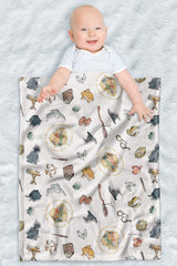 LOGOVISION Harry Potter lightweight baby blanket 30x40 for on-the-go snuggles.