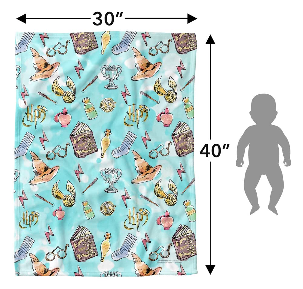 LOGOVISION Harry Potter officially licensed blanket, one-side print.