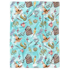 LOGOVISION Harry Potter travel-friendly blanket, compact for packing.