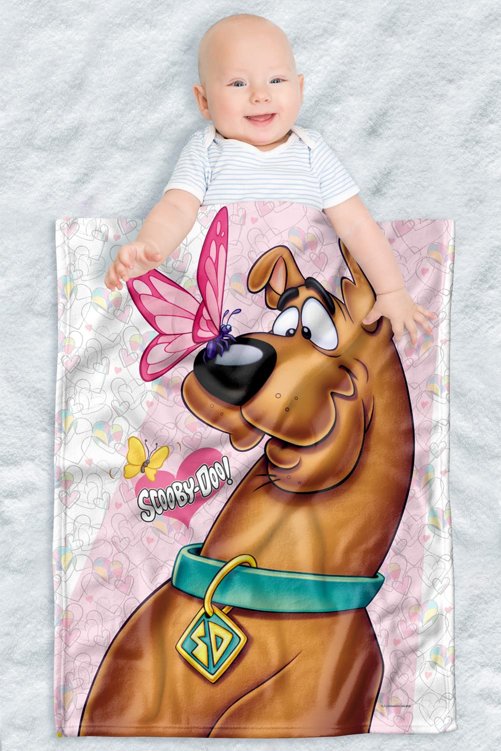 LOGOVISION Scooby Doo blanket 30x40 inches for full-body newborn snuggles