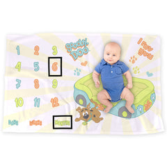 LOGOVISION Scooby-Doo milestone blanket backdrop for adorable growth photos