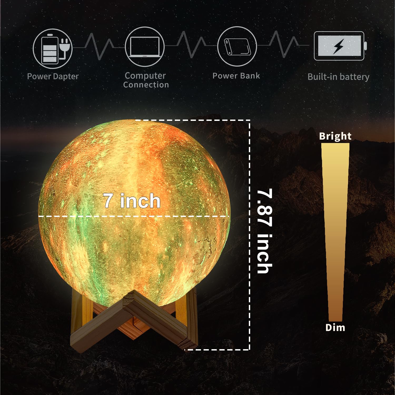 LOGROTATE Moon Lamp makes a thoughtful gift for birthdays, Christmas, or new-year celebrations.