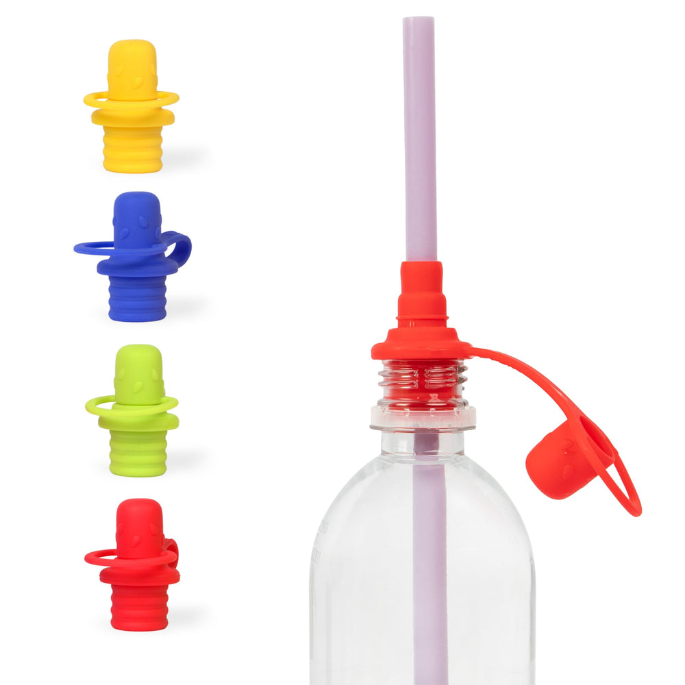 Lohalova spill-proof spout top with straw ready for versatile use