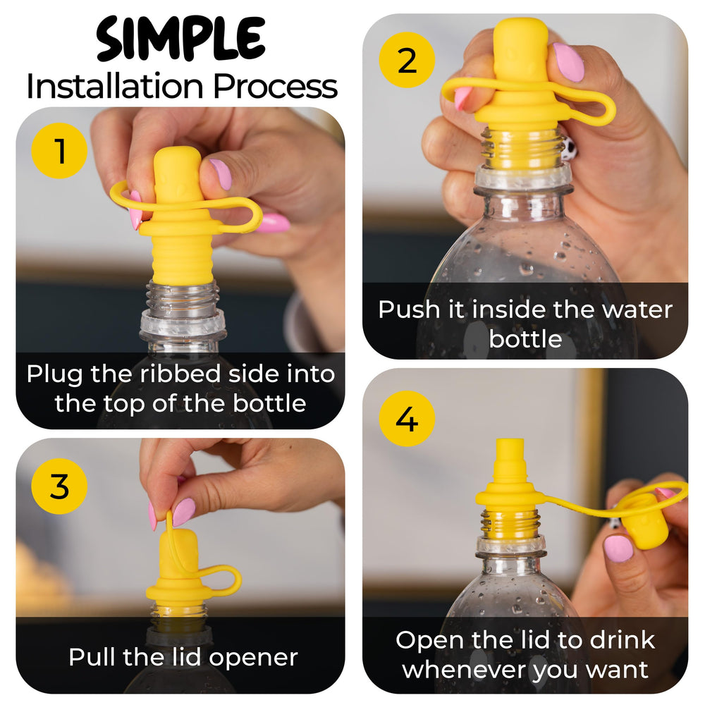 Lohalova spill-proof spout top yellow pack for learning and play