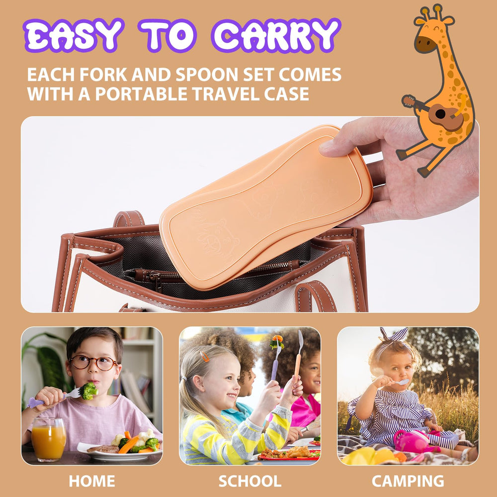 lohodo BPA-free 18/8 stainless steel set delivers durable kid-friendly dinnerware