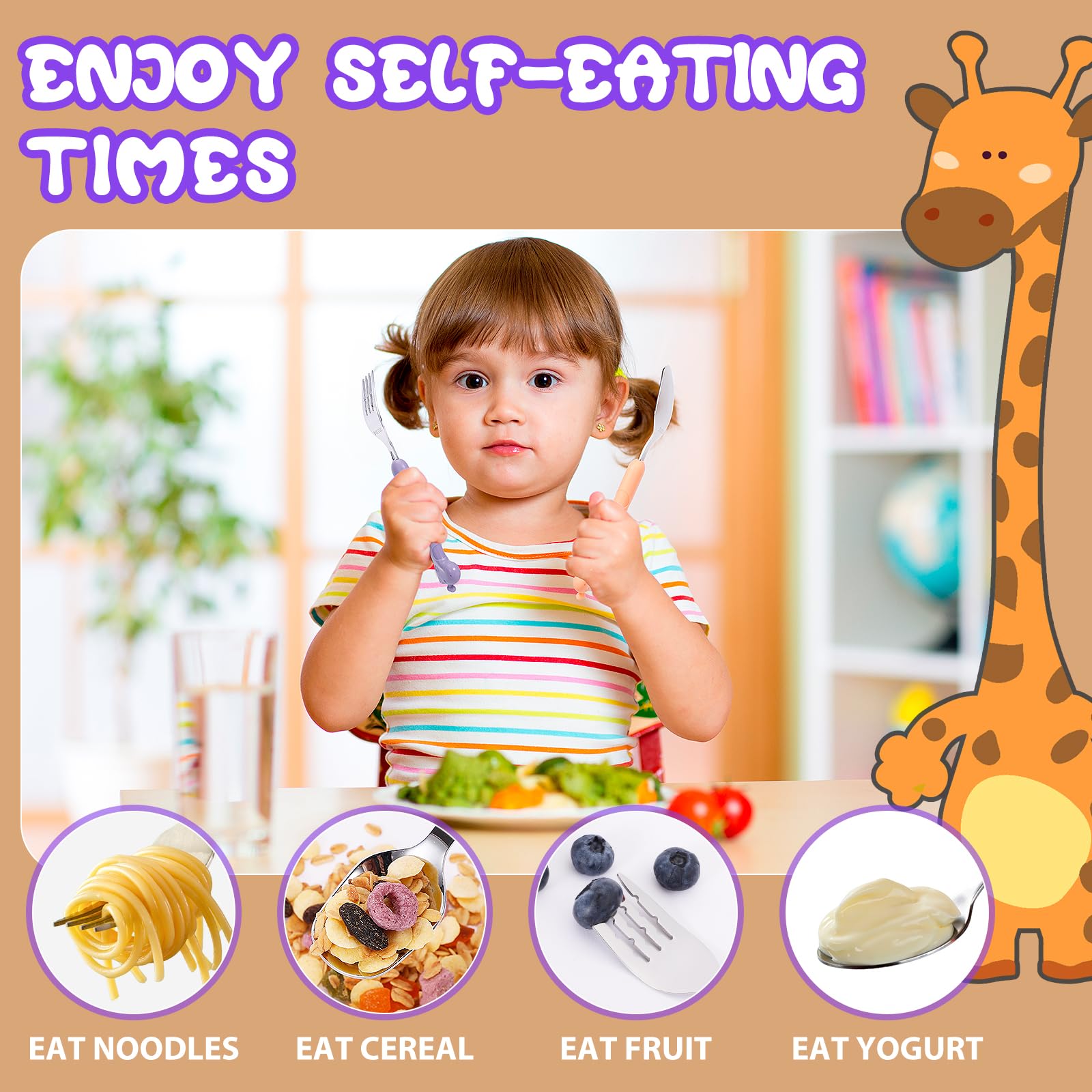 lohodo non-slip handles give little hands better control during meals