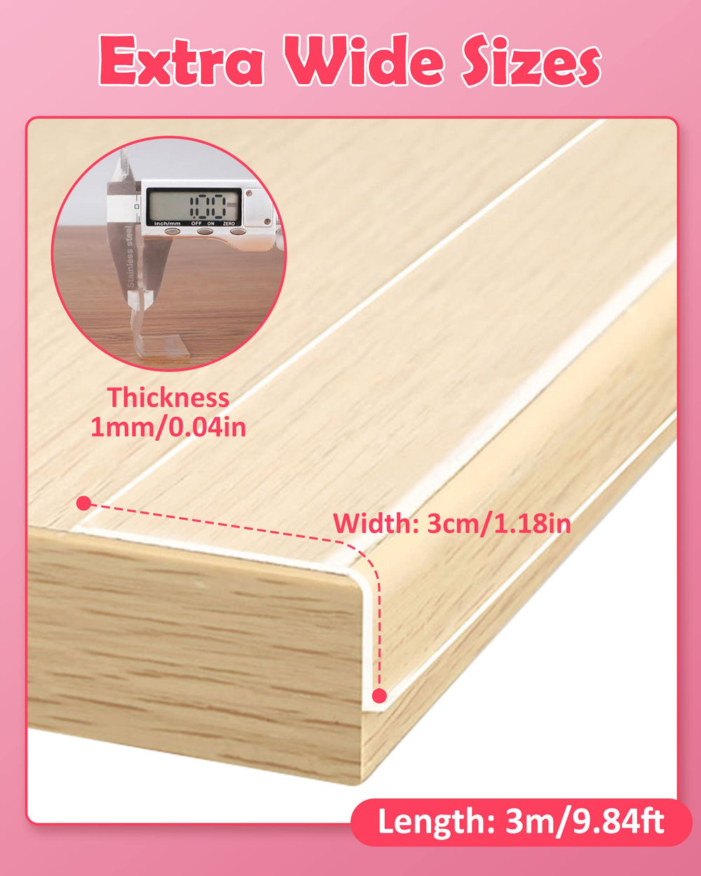 Loiion baby edge protector delivers long-lasting adhesion resisting peeling