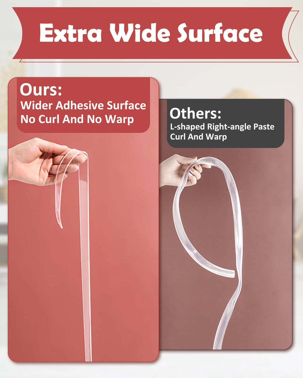 Loiion 6-6ft edge guard roll reveals long, continuous protection for furniture corners.