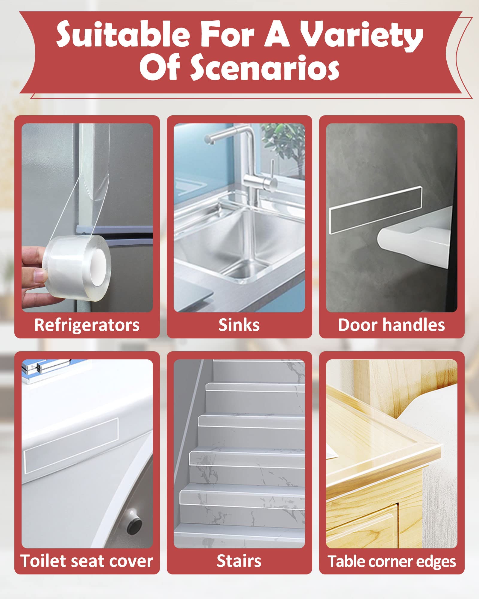 Loiion multi-scenario edge protector used on various furniture types for safety.